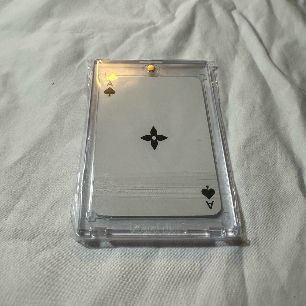 Louis Vuitton Clear Card Holder with Black Accents